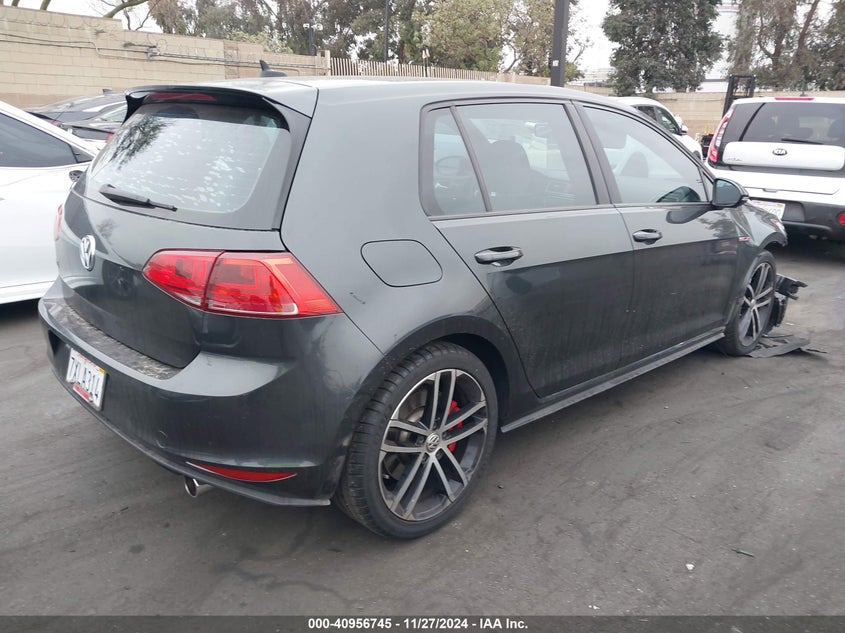 2017 VOLKSWAGEN GOLF GTI AUTOBAHN 4-DOOR/S 4-DOOR/SE 4-DOOR/SPORT 4-DOOR - 3VW547AU6HM028654