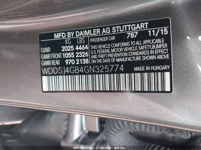 VIN WDDSJ4GB4GN325774 2016 Mercedes-Benz CLA 250, 4... no.9