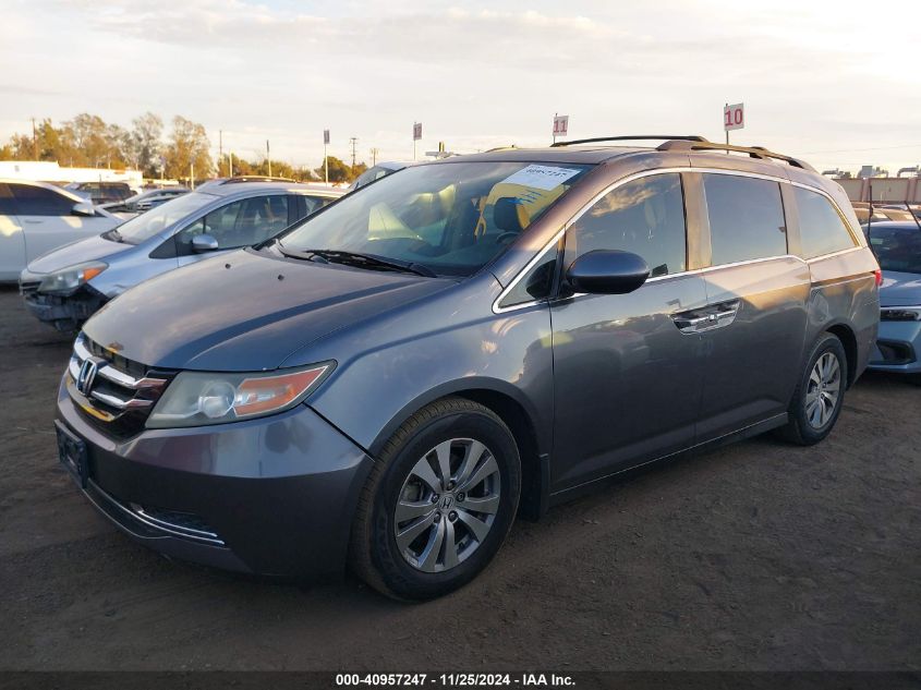 VIN 5FNRL5H60EB100242 2014 Honda Odyssey, Ex-L no.2