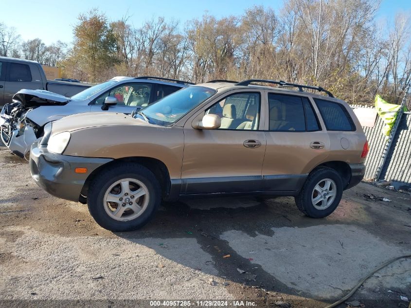 2004 Hyundai Santa Fe VIN: KM8SB12B44U715722 Lot: 40957285