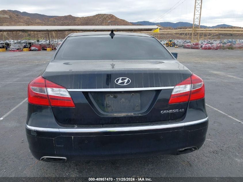 2012 Hyundai Genesis 4.6 VIN: KMHGC4DF6CU199642 Lot: 40957470