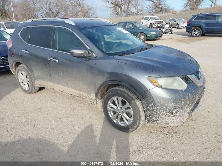 VIN 5N1AT2MKXFC849946 2015 Nissan Rogue, SV no.1