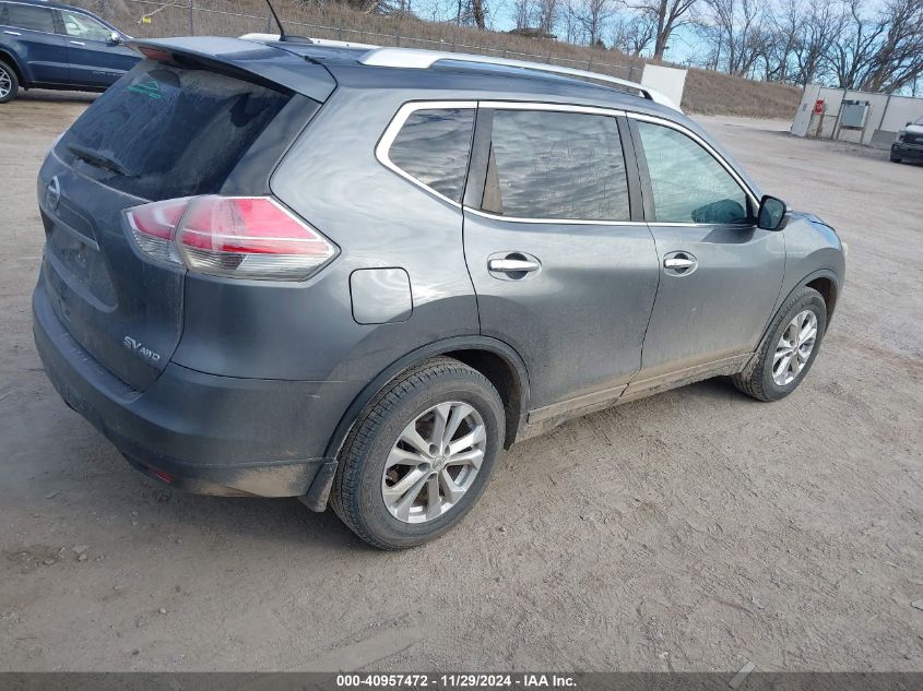 VIN 5N1AT2MKXFC849946 2015 Nissan Rogue, SV no.4