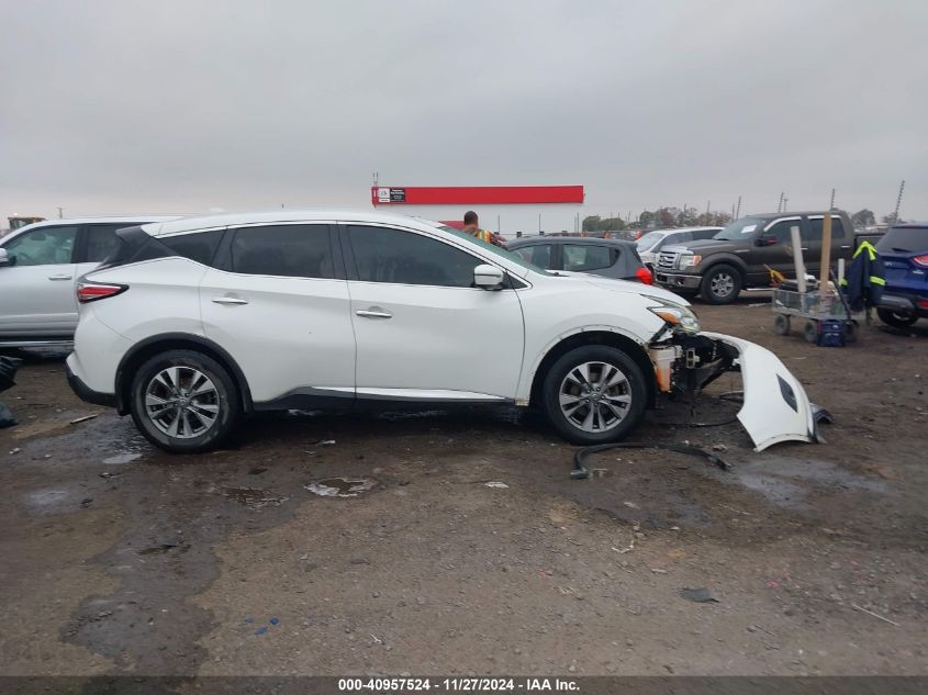 2016 Nissan Murano Sl VIN: 5N1AZ2MG6GN149891 Lot: 40957524