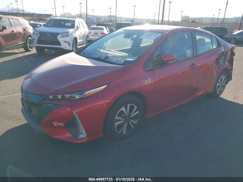 VIN JTDKARFP7J3080217 2018 Toyota Prius, Prime Plus no.2