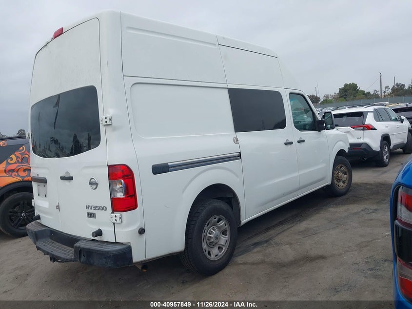 Vin: 1n6af0ly3en108902, lot: 41447645, nissan nv cargo nv2500 hd s v8/sv v8 20144
