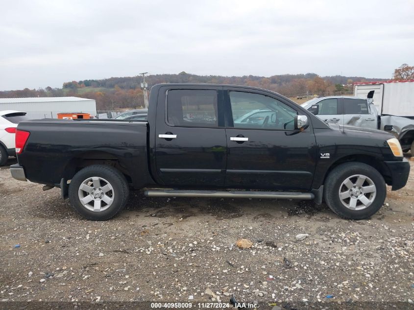 2004 Nissan Titan Le VIN: 1N6AA07B94N545600 Lot: 40958009