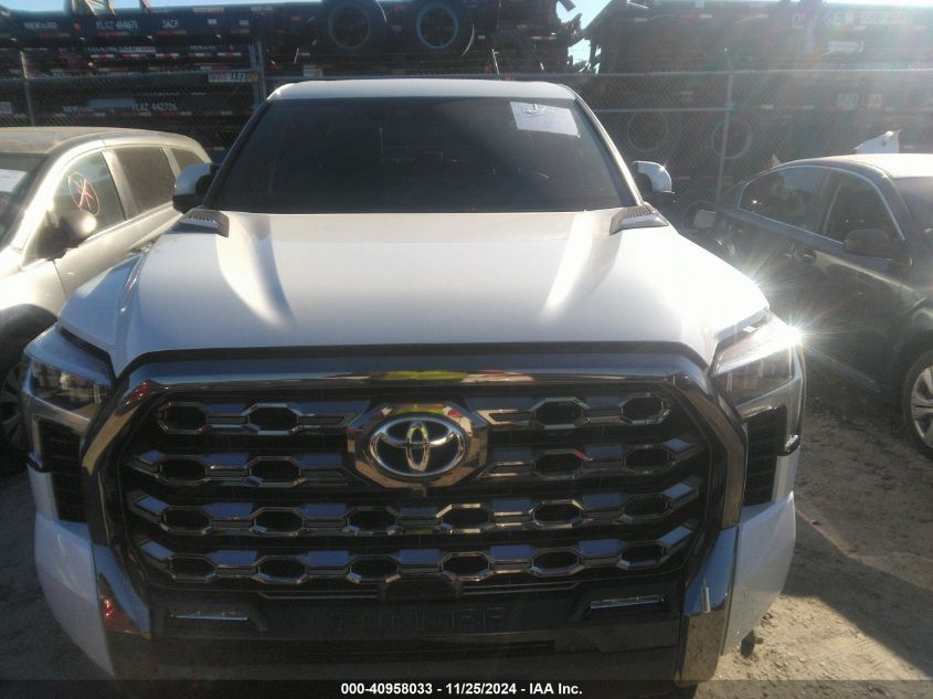 2024 Toyota Tundra Hybrid Platinum VIN: 5TFNC5DB8RX069142 Lot: 40958033