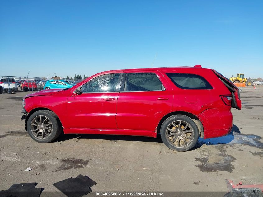 2018 Dodge Durango R/T Rwd VIN: 1C4SDHCT0JC201365 Lot: 40958061