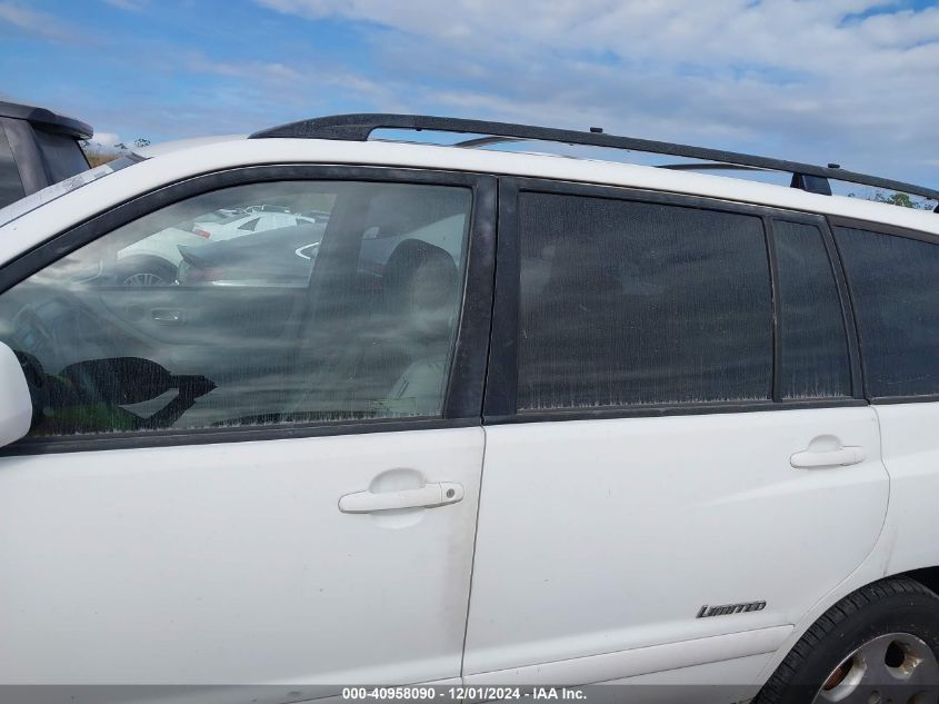 2007 Toyota Highlander Limited V6 VIN: JTEEP21AX70223124 Lot: 40958090