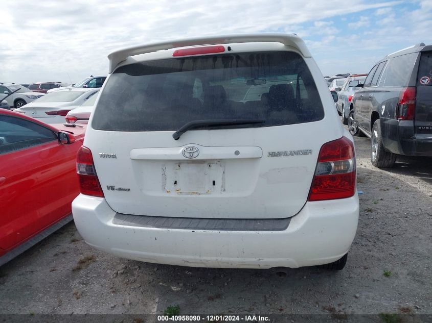 2007 Toyota Highlander Limited V6 VIN: JTEEP21AX70223124 Lot: 40958090