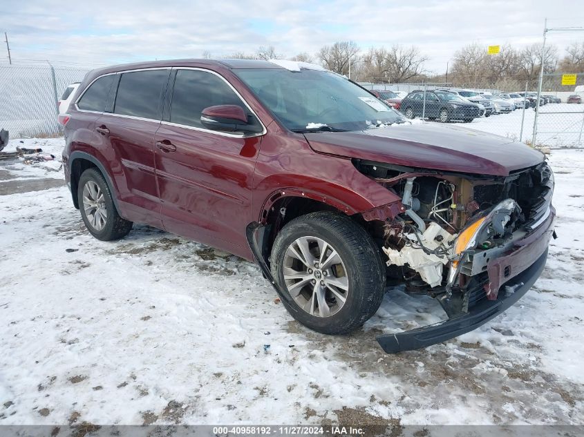 2016 TOYOTA HIGHLANDER LE PLUS V6 - 5TDBKRFHXGS257565