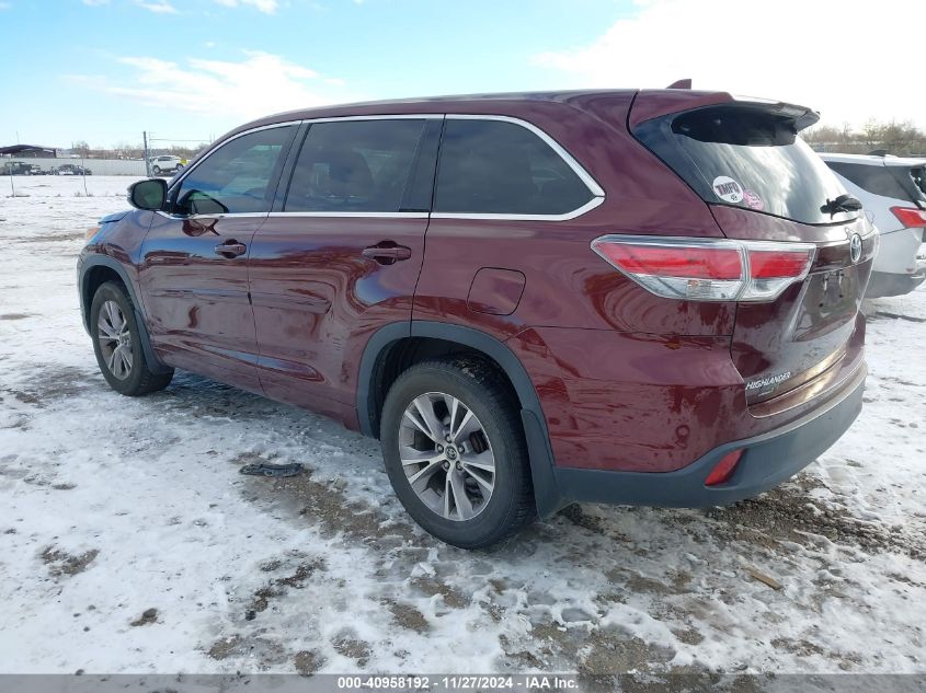 2016 TOYOTA HIGHLANDER LE PLUS V6 - 5TDBKRFHXGS257565