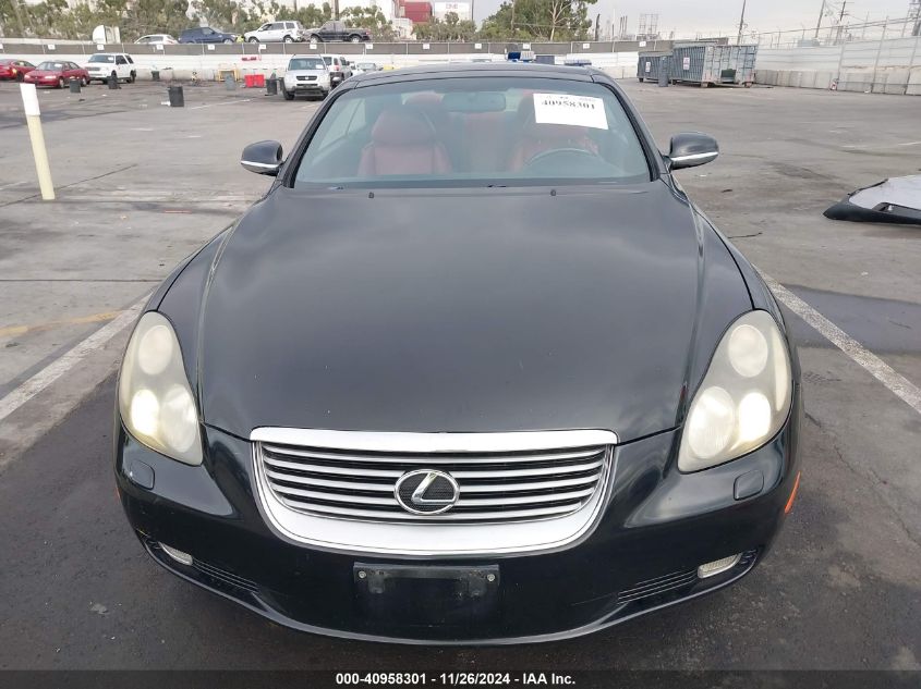 2005 Lexus Sc 430 VIN: JTHFN48Y350062138 Lot: 40958301