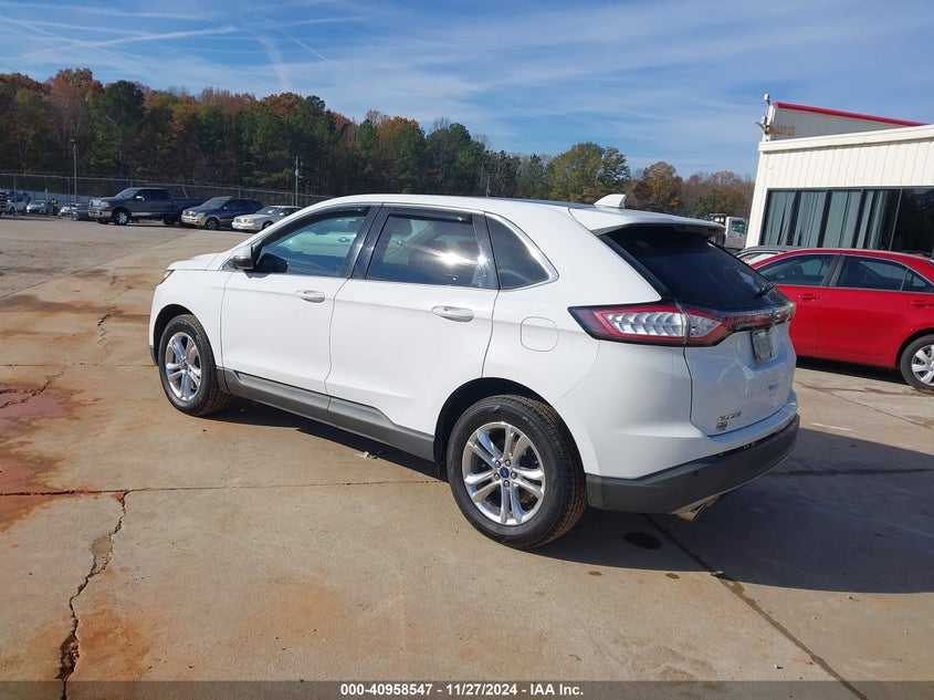 Vin: 2fmtk4j80fbb46484, lot: 41448343, ford edge sel 20153