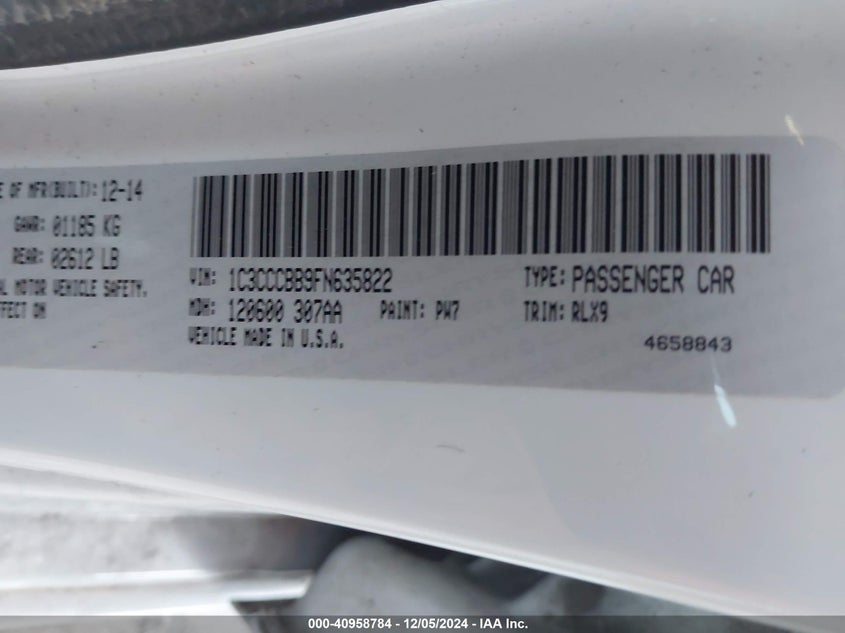 2015 CHRYSLER 200 S - 1C3CCCBB9FN635822