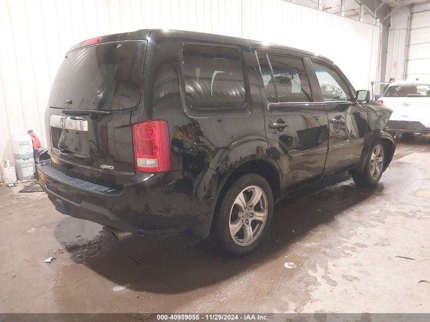 VIN 5FNYF4H59EB023844 2014 Honda Pilot, Ex-L no.4