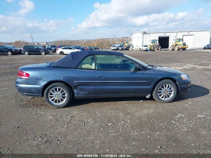 2002 Chrysler Sebring Limited VIN: 1C3EL65R42N302053 Lot: 40959156