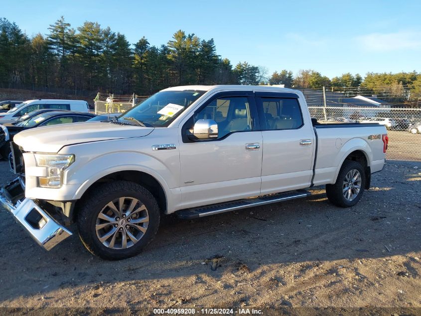 2016 FORD F-150 LARIAT - 1FTFW1EG1GFB89740