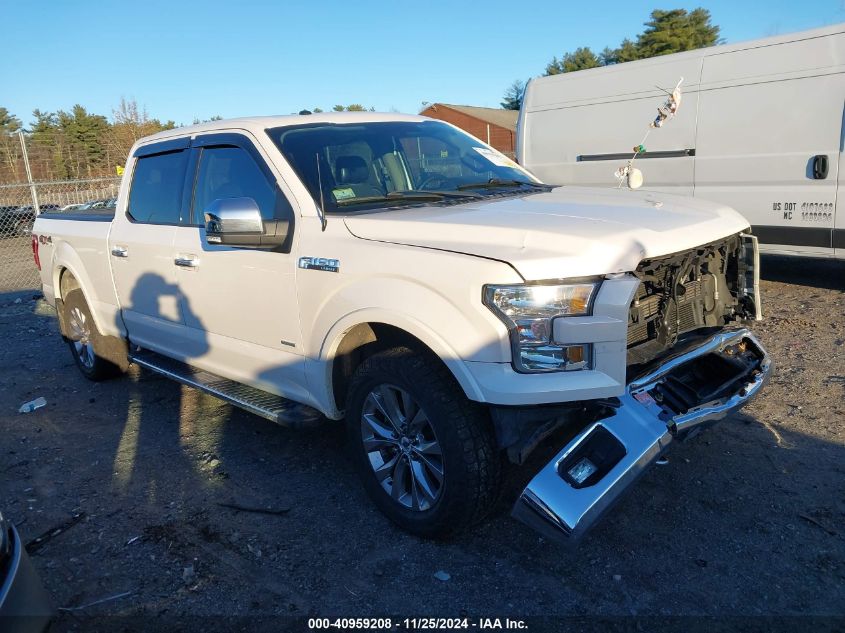 2016 FORD F-150 LARIAT - 1FTFW1EG1GFB89740