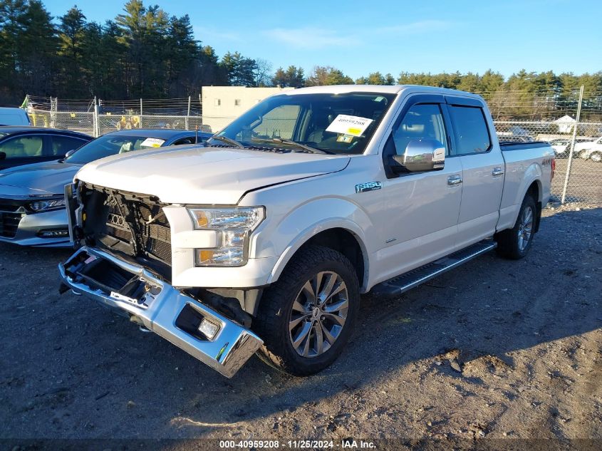 2016 FORD F-150 LARIAT - 1FTFW1EG1GFB89740