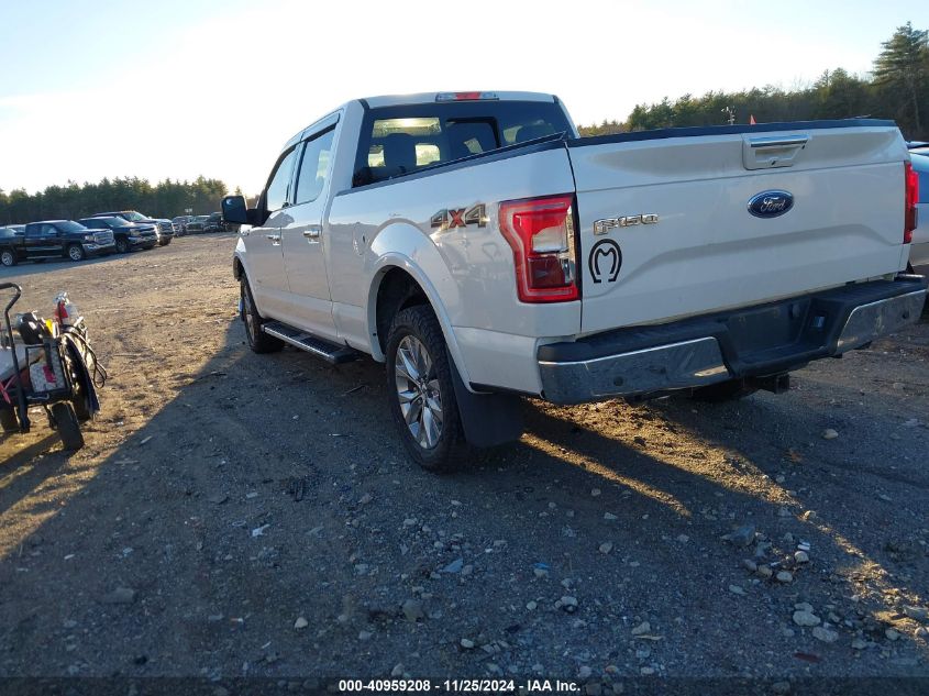 2016 FORD F-150 LARIAT - 1FTFW1EG1GFB89740