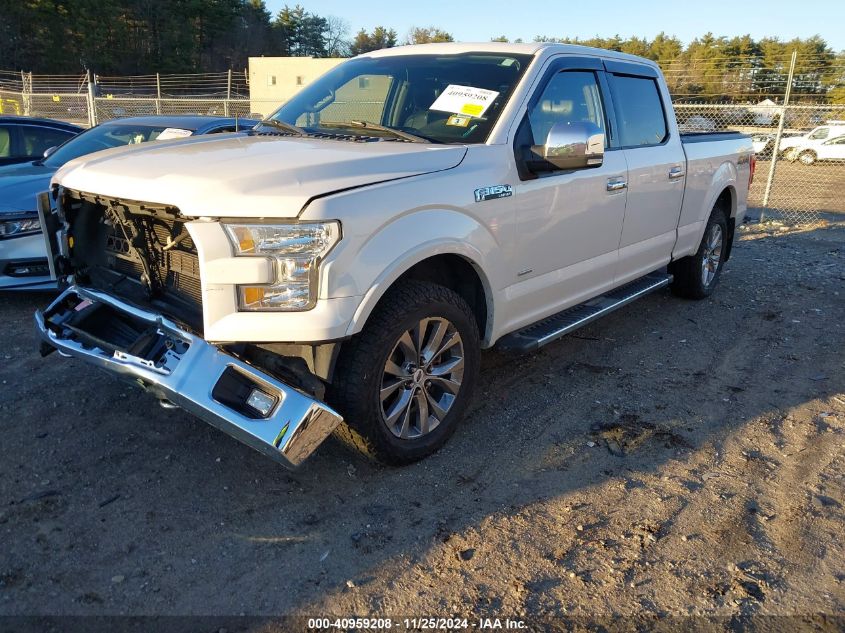 2016 FORD F-150 LARIAT - 1FTFW1EG1GFB89740