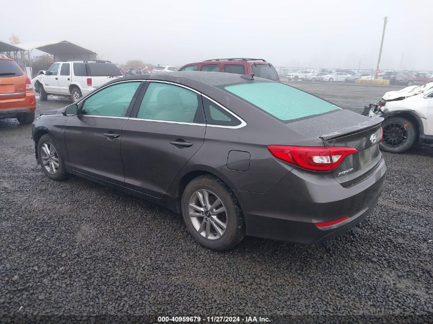 VIN 5NPE24AF8GH385024 2016 Hyundai Sonata, SE no.3