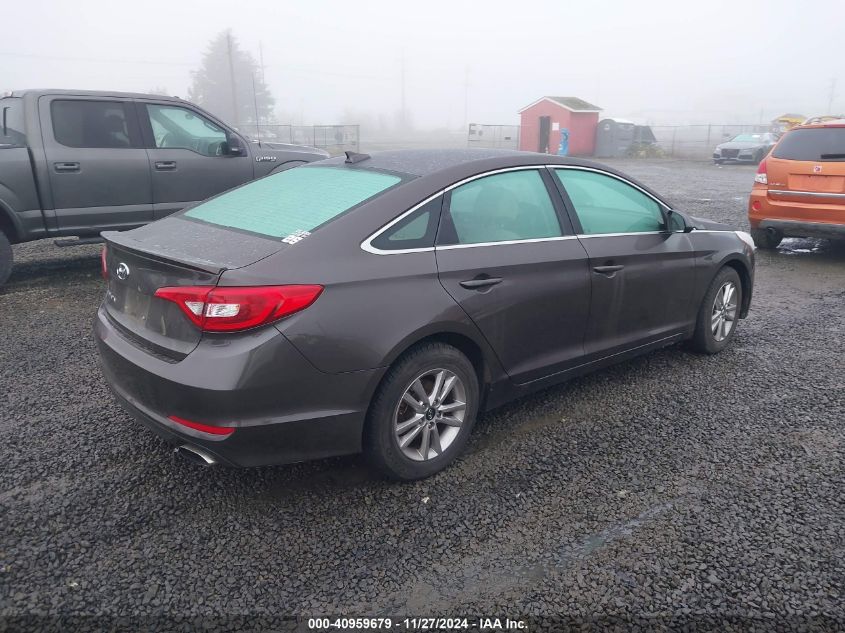 VIN 5NPE24AF8GH385024 2016 Hyundai Sonata, SE no.4