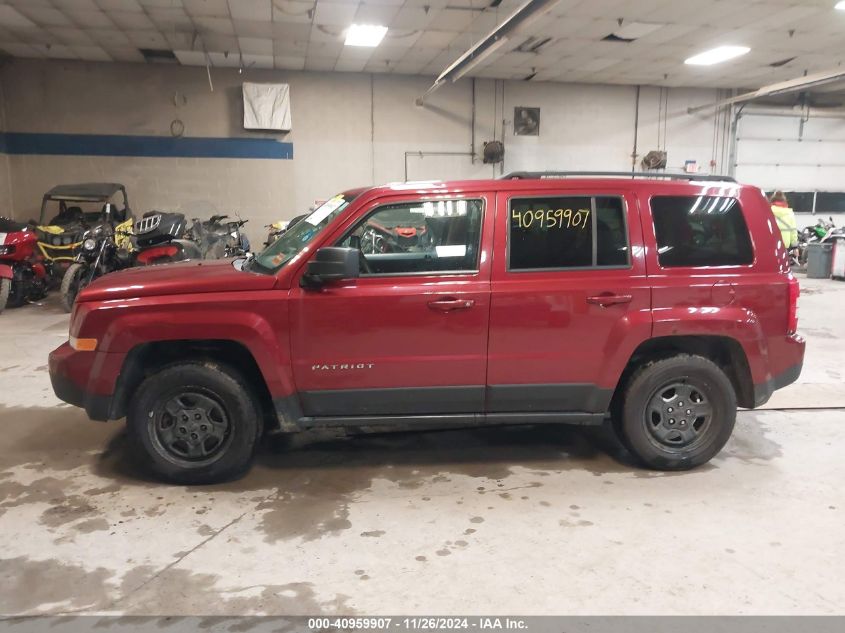 VIN 1C4NJRBB9GD673362 2016 Jeep Patriot, Sport no.12