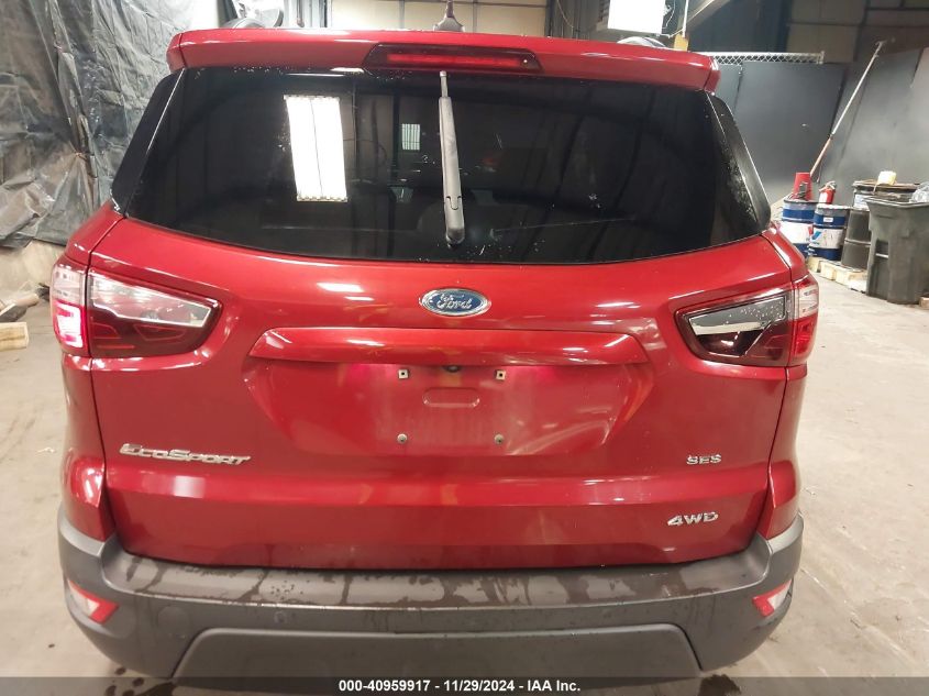 2018 Ford Ecosport Ses VIN: MAJ6P1CL9JC182109 Lot: 40959917