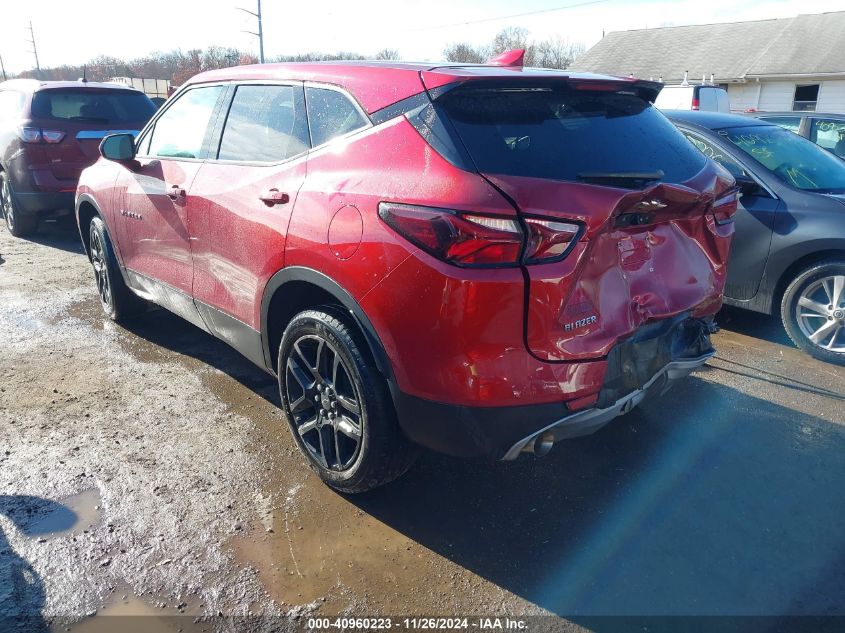 2021 Chevrolet Blazer Fwd 2Lt VIN: 3GNKBCR40MS581211 Lot: 40960223