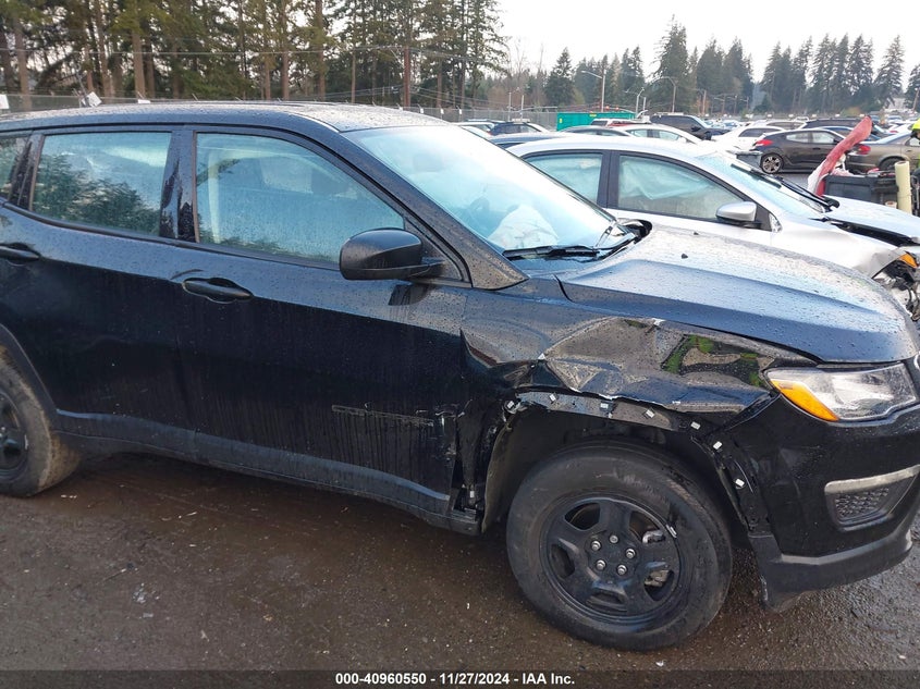 VIN 3C4NJDAB1MT566705 2021 JEEP COMPASS SPORT 4X4