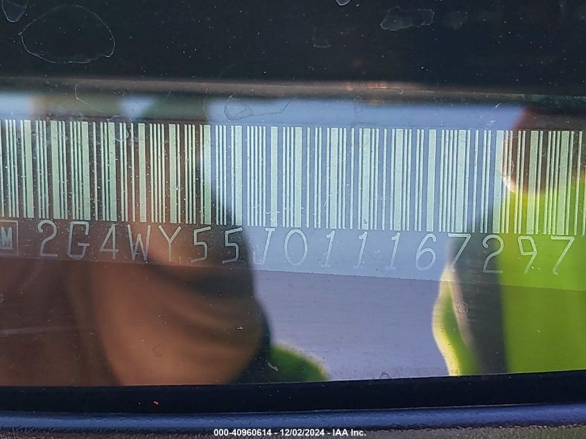 2001 Buick Century Limited VIN: 2G4WY55J011167297 Lot: 40960614