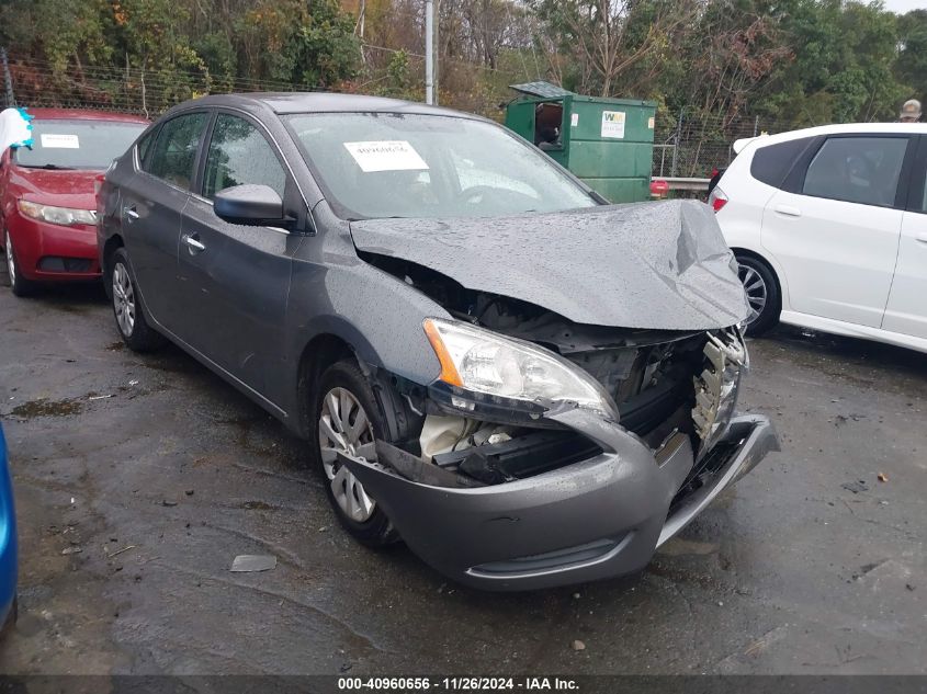 VIN 3N1AB7AP7FY256785 2015 Nissan Sentra, S no.1