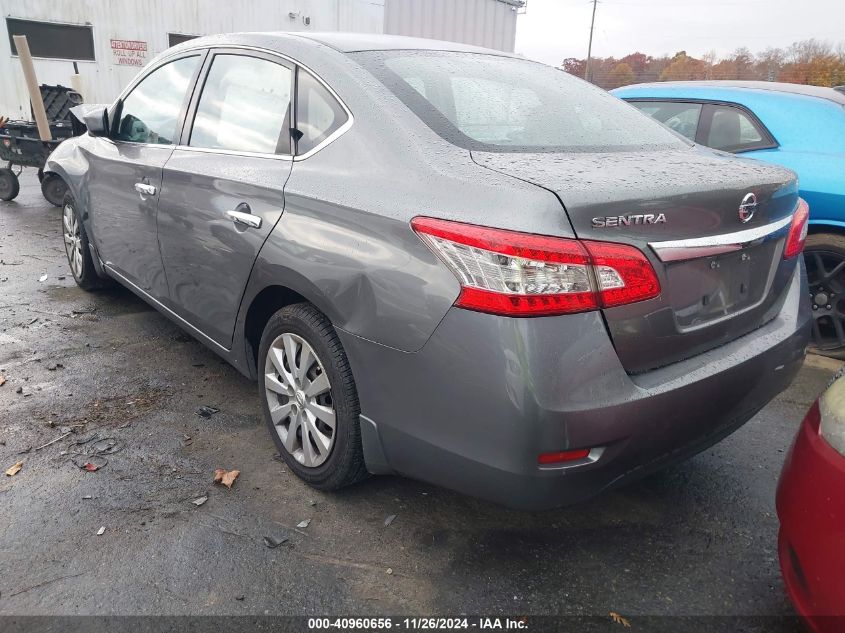 VIN 3N1AB7AP7FY256785 2015 Nissan Sentra, S no.3