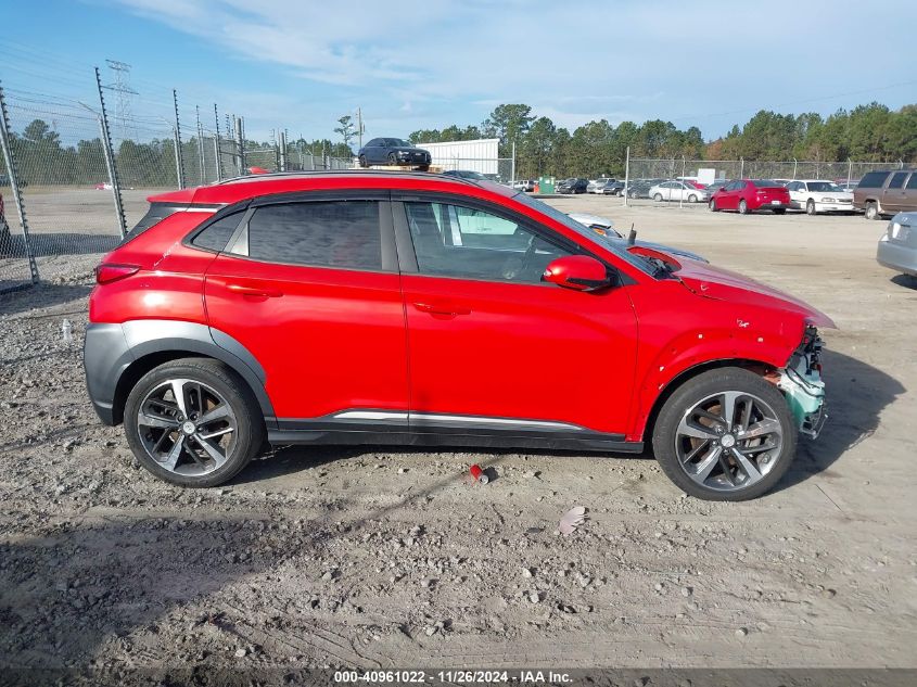 2019 Hyundai Kona Limited VIN: KM8K33A50KU196024 Lot: 40961022