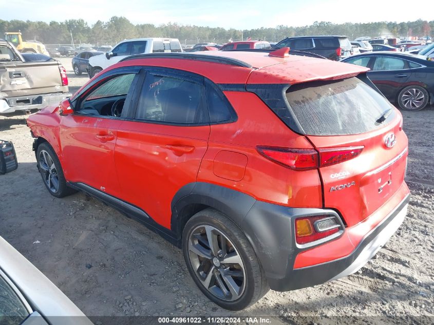 2019 Hyundai Kona Limited VIN: KM8K33A50KU196024 Lot: 40961022