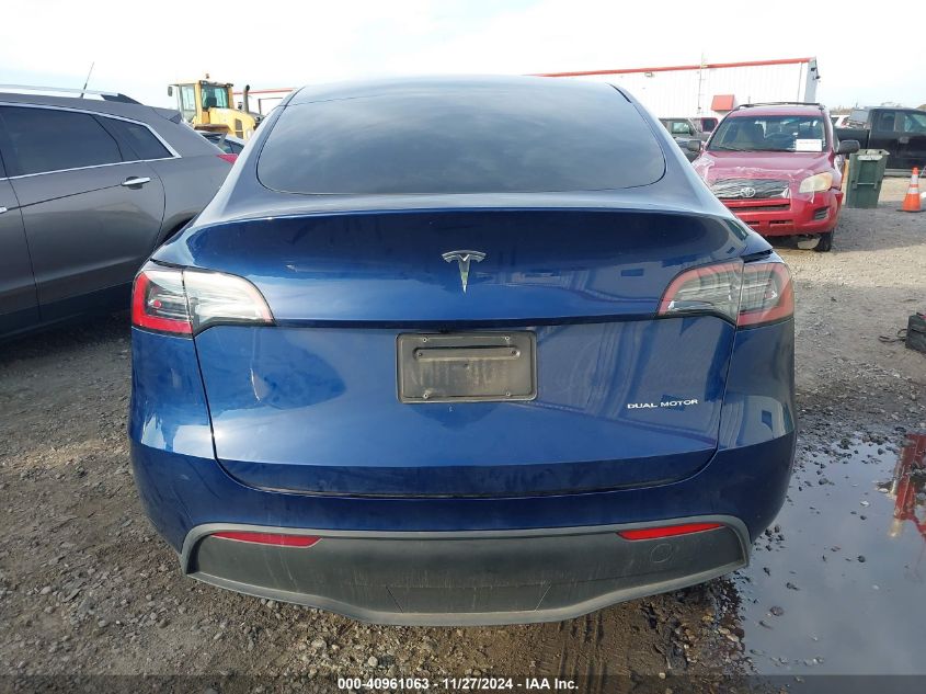 2023 Tesla Model Y Awd/Long Range Dual Motor All-Wheel Drive VIN: 7SAYGAEE3PF970786 Lot: 40961063