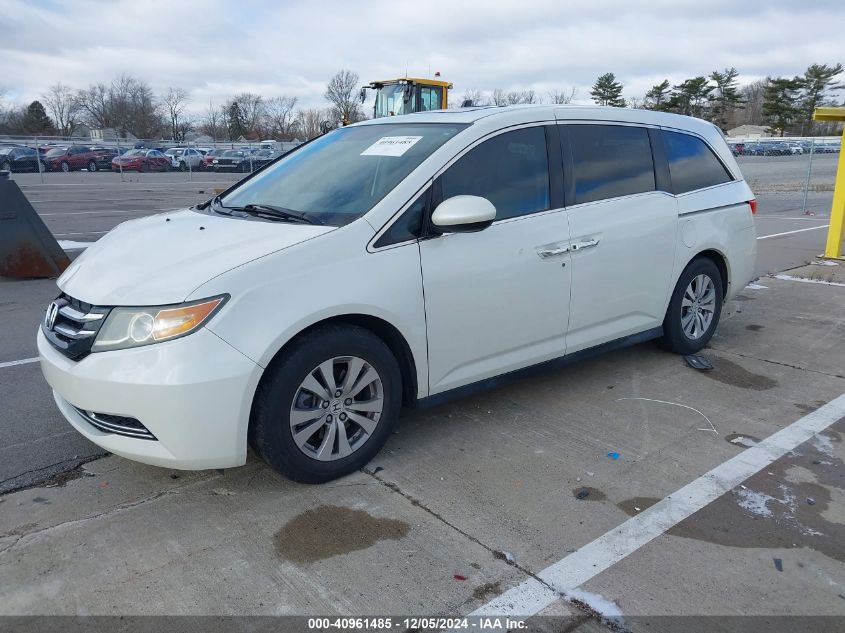 VIN 5FNRL5H6XFB022067 2015 Honda Odyssey, Ex-L no.2