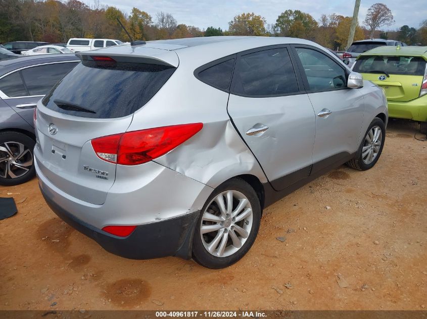 VIN KM8JU3AC1DU744459 2013 Hyundai Tucson, Limited no.4