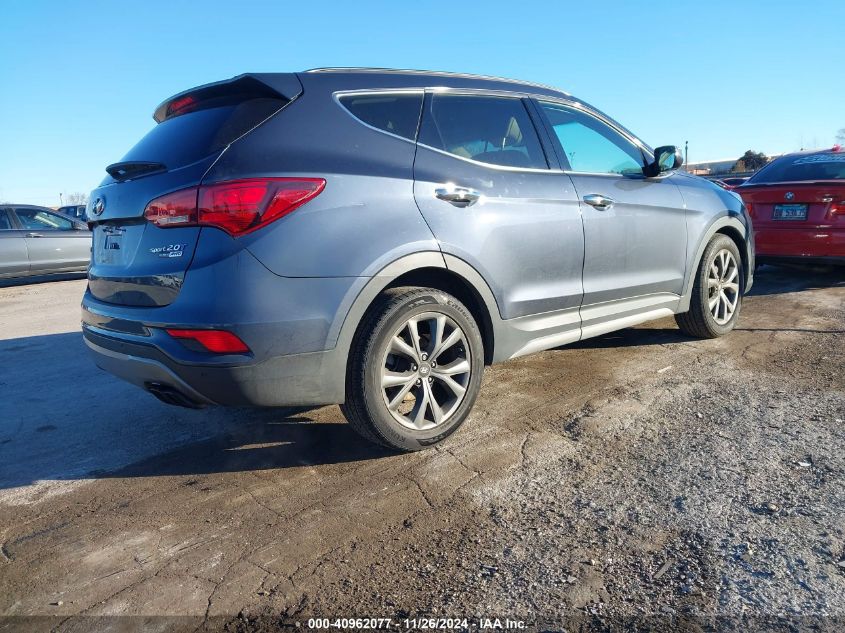 VIN 5XYZWDLA9HG472026 2017 Hyundai Santa Fe, Sport... no.4