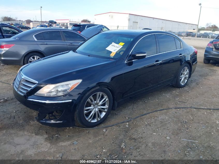 VIN KMHGC4DD9DU254794 2013 Hyundai Genesis, 3.8 no.2