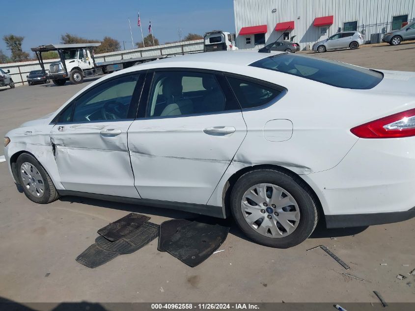 2013 FORD FUSION S - 3FA6P0G70DR205404