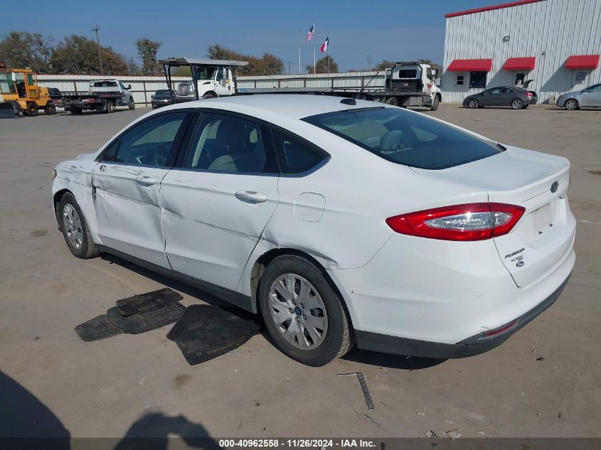 2013 FORD FUSION S - 3FA6P0G70DR205404