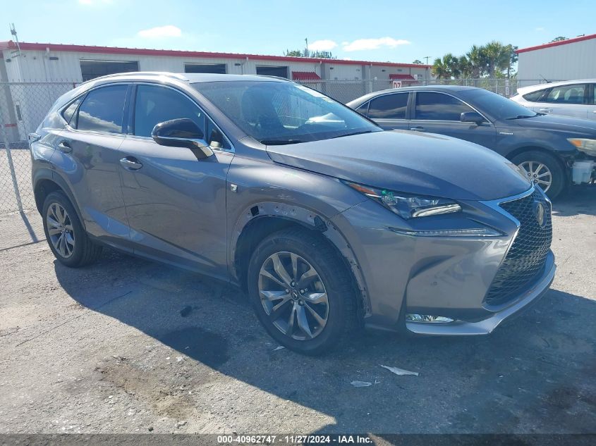 VIN JTJYARBZ6G2043141 2016 Lexus NX, 200T F Sport no.1