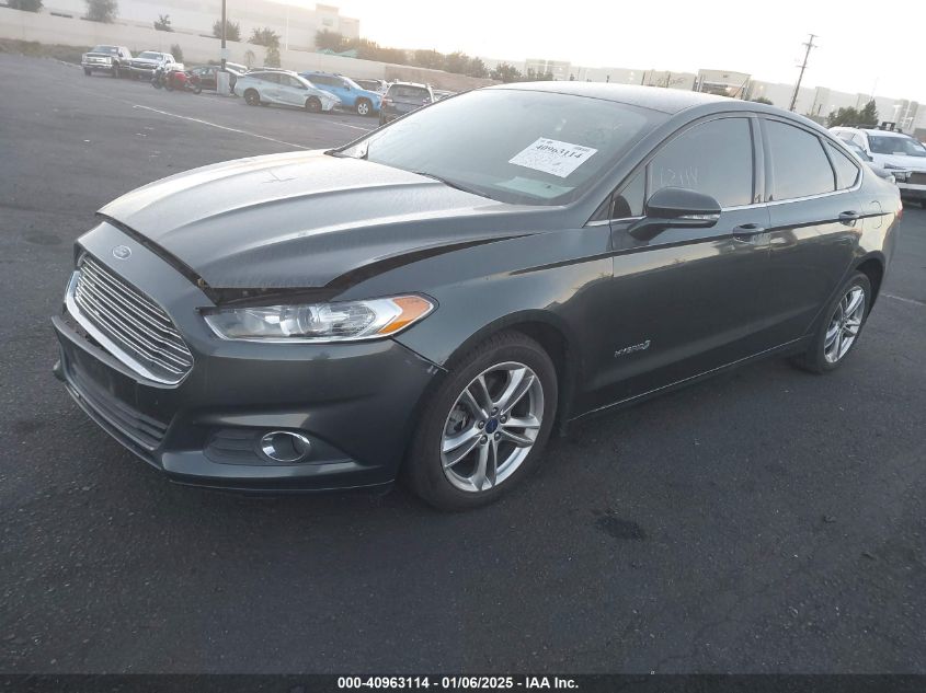 VIN 3FA6P0LU7FR185716 2015 Ford Fusion, Hybrid SE no.2