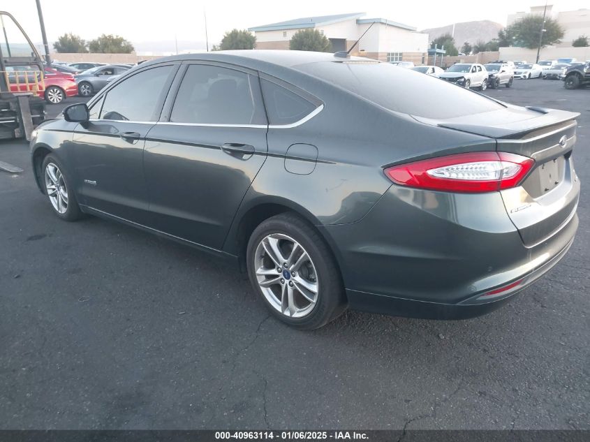 VIN 3FA6P0LU7FR185716 2015 Ford Fusion, Hybrid SE no.3