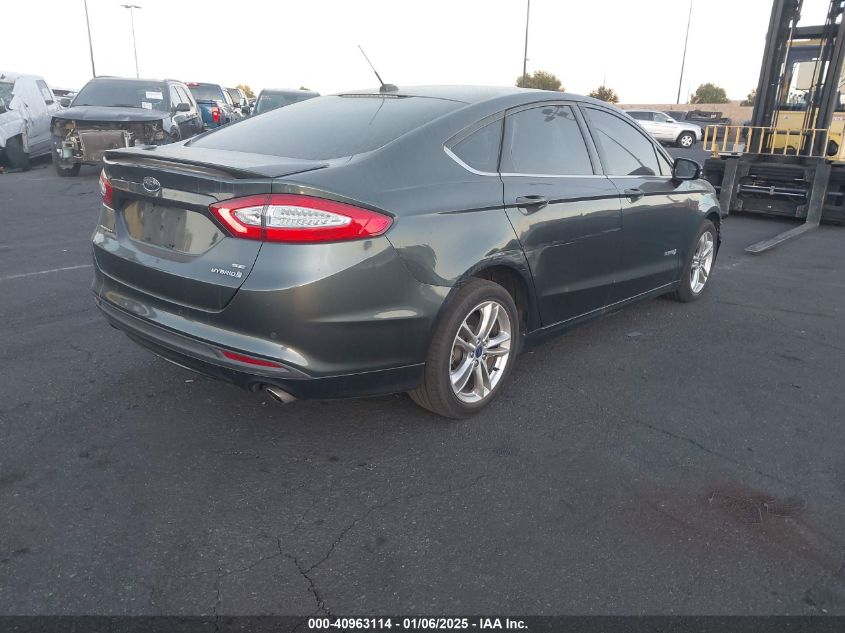 VIN 3FA6P0LU7FR185716 2015 Ford Fusion, Hybrid SE no.4