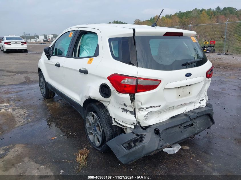 2019 Ford Ecosport S VIN: MAJ3S2FE2KC274989 Lot: 40963167